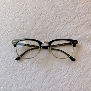 Ray-Ban Clubmaster Browline Black Glasses